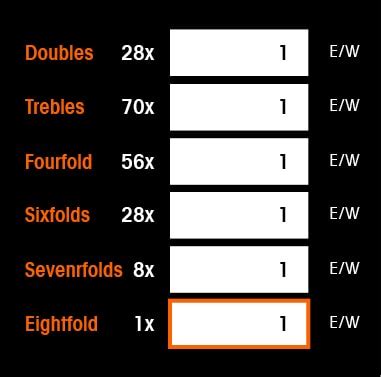 how many bets in a goliath|Goliath bet calculator 2 selections must win to get returns..